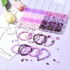 DIY Round Acrylic Beads Bracelets Jewelry Making Kits&nbsp;DIY-FS0007-40