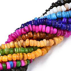 Natural Trochid Shell/Trochus Shell Beads Strands&nbsp;SHEL-S258-081