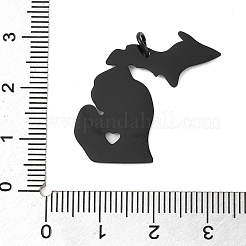 Ion Plating(IP) 304 Stainless Steel Pendants&nbsp;STAS-T038-84B