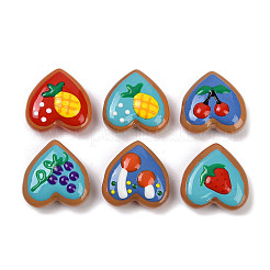 Handmade Heart Lampwork Beads Strands&nbsp;LAMP-P069-04A-07