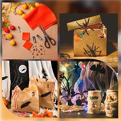 40Pcs 4 Styles Halloween Theme Opaque Resin Cabochons&nbsp;RESI-GF0001-09