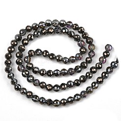 Electroplate Transparent Glass Beads&nbsp;EGLA-B013-02A-HP01