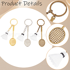 Zinc Alloy & PVC Pendant Keychains&nbsp;KEYC-SP0001-70B
