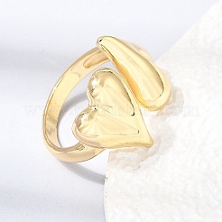 Brass Cuff Open Rings&nbsp;KK-CBA5B62-08G