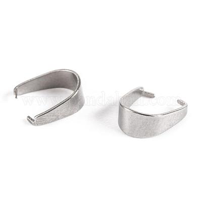 Non-Tarnish 304 Stainless Steel Snap on Bails&nbsp;STAS-P214-08P-01-1
