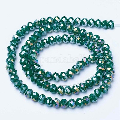 Electroplate Glass Beads Strands&nbsp;EGLA-A044-P8mm-B09-1