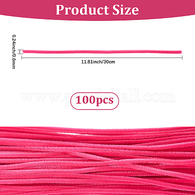 100Pcs DIY Plush Sticks&nbsp;FIND-SP0004-72D-1