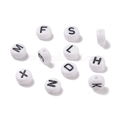 520Pcs Alphabet Acrylic Beads&nbsp;MACR-XCP0001-10-1