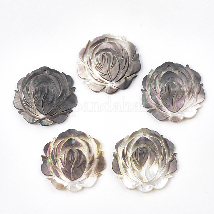 Black Lip Shell Pendants&nbsp;SSHEL-S251-12-1