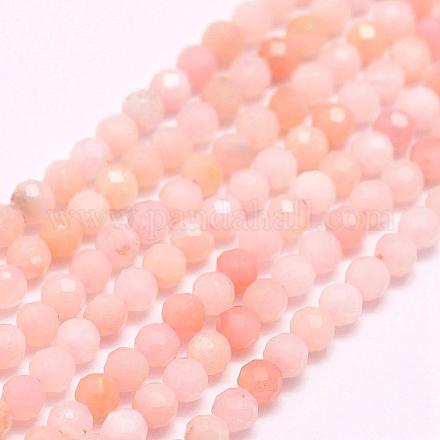 Natural Pink Opal Beads Strands&nbsp;G-F509-05-4mm-1