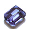 Imitation Austrian Crystal Beads, Grade AAA, K9 Glass, Faceted, Rectangle, Lilac, 6x8x4mm, Hole: 0.7~0.9mm