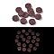 Luminous Resin Decoden Cabochons, Glow in the Dark, Cookie, Flat Round, 9x3.5mm