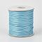 Eco-Friendly Korean Waxed Polyester Cord, Light Sky Blue, 1.5mm, about 169.51~174.98 Yards(155~160m)/Roll