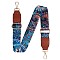 Wide Polyester Purse Straps, Replacement Adjustable Shoulder Straps, Retro Removable Bag Belt, with Swivel Clasp, for Handbag Crossbody Bags Canvas Bag, Leaf Pattern, 79~12.9x3.8cm
