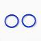 Spray Painted Iron Open Jump Rings, Round, Royal Blue, 18 Gauge, 10x1mm, Inner Diameter: 8mm