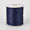 Eco-Friendly Korean Waxed Polyester Cord, Midnight Blue, 2mm, about 90yards/roll(80m/roll)