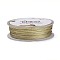 Polyester Metallic Thread, Dark Khaki, 1mm, about 32.8 yards(30m)/roll