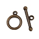 Brass Toggle Clasps&nbsp;KK-P141-01AB-1
