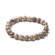 Natural Maifanite/Maifan Stone Bead Stretch Bracelets&nbsp;BJEW-K212-B-044-4