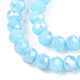 Electroplate Glass Beads Strands&nbsp;EGLA-A034-P4mm-B14-3
