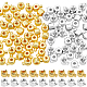 100Pcs 2 Colors Brass Crimp Beads&nbsp;KK-BBC0014-31-1
