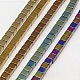 Electroplate Non-magnetic Synthetic Hematite Beads Strands&nbsp;G-J170A-4x4mm-M-1