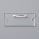 Transparent Acrylic Rectangle ID Card Sleeves Brooch Finding&nbsp;FIND-WH0108-54-2