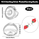 30Pcs Brass Ear Nuts&nbsp;KK-BBC0019-92S-2