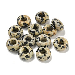 Natural Dalmatian Jasper Beads, Rondelle, 10x4.5mm, Hole: 3.5mm