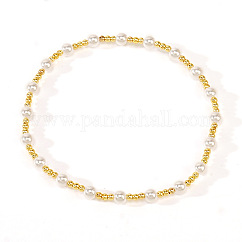 Minimalist European and American copper bead bracelet for women, exquisite pearl jewelry.