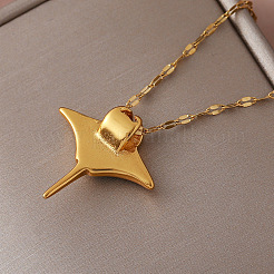 304 Stainless Steel Ocean Ray Fish Pendant Necklaces for Women&nbsp;RI8300
