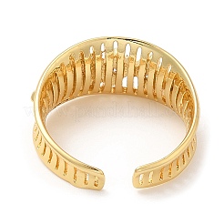 Rack Plating Brass Rhombus Open Cuff Ring&nbsp;RJEW-D008-03G
