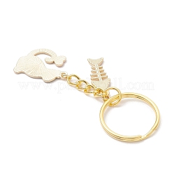 2Pcs Alloy Enamel Pendant Keychains&nbsp;KEYC-JKC01280