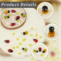 76Pcs 6 Styles Handmade Lampwork Beads&nbsp;LAMP-PA0001-75
