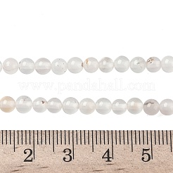 Natural Dendritic Agate Beads Strands&nbsp;G-C011-4mm-01
