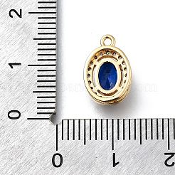Brass Micro Pave Cubic Zirconia Pendants&nbsp;KK-D312-09G-04
