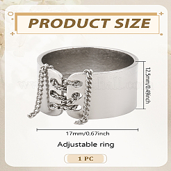 1Pc Alloy Tassel Chain Finger Rings for Women&nbsp;RJEW-LP0003-62