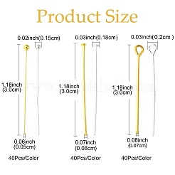 240Pcs 6 Styles Brass Ball Head Pins&nbsp;FIND-YW0005-16