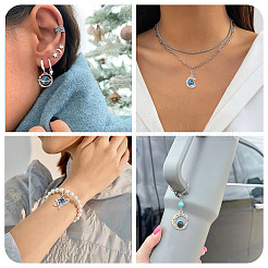 16Pcs 4 Styles Alloy Rhinestone Pendants&nbsp;FIND-TA0011-19