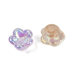 UV Plating Acrylic Bead Caps&nbsp;X-MACR-L008-11B