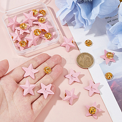 Star Alloy Pin Brooches&nbsp;AJEW-FH0006-07C-G