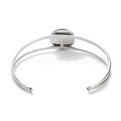Non-Tarnish 304 Stainless Steel Bracelets Setting Making&nbsp;BJEW-B090-03B-P