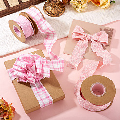 3 Rolls 3 Styles Wrinkle Polyester Ribbon&nbsp;OCOR-TA0002-99B