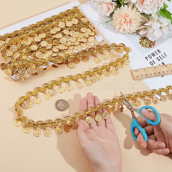 Polyester Fringe Lace Trim Ribbon&nbsp;OCOR-WH0112-016A