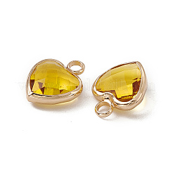 Heart K9 Glass Charms&nbsp;GLAA-A005-32LG