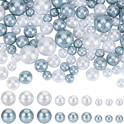 150Pcs 2 Colors ABS Plastic Imitation Pearl Round Beads&nbsp;KY-SP0001-63A