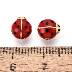 925 Sterling Silver Enamel Beads&nbsp;STER-T008-66G