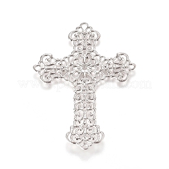 Brass Filigree Joiners Links&nbsp;LS-KK-G368-02P
