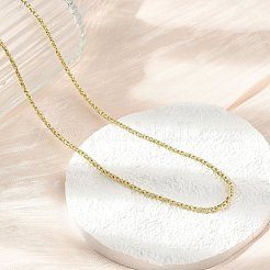 Brass Rope Chain Necklaces&nbsp;NJEW-A042-04G