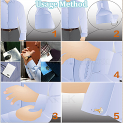20Pcs 4 Colors Brass Cufflinks&nbsp;KK-HY0003-85